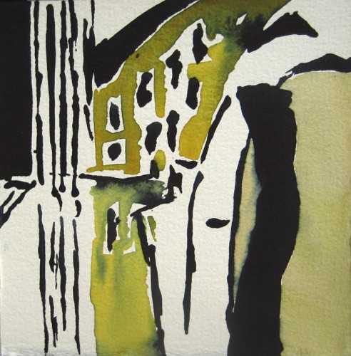 Venice Side Street #3;
Watercolor, 2011;
7.5 x 7.5 in. Venice Side Street #3;
Watercolor, 2011;
7.5 x 7.5 in.